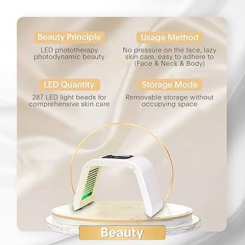 Amazon.com : Fxtiaa LED-Face-Light-Therapy, 7 in 1 Color LED
